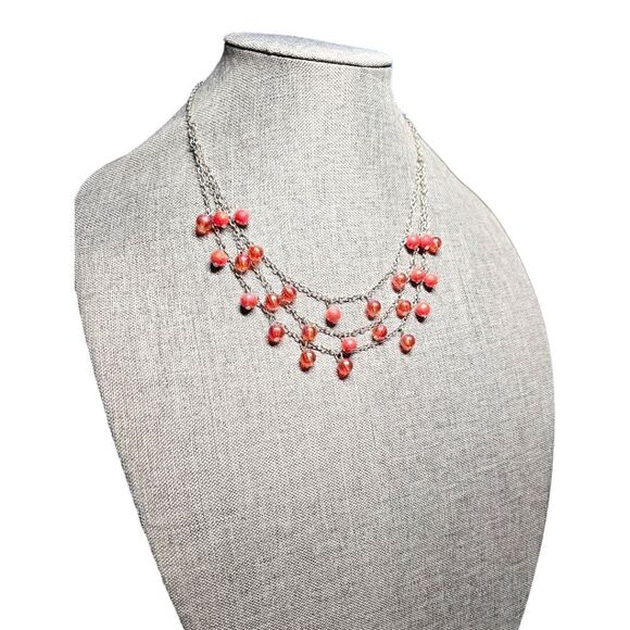 Red Berry Bliss Dangle Necklace (NWOT) - Picture 5 of 12